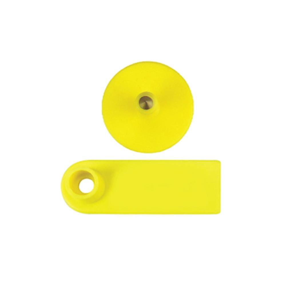 100x Cattle Ear Tags 5x2cm Set - Mini Yellow Blank Pig Goat Livestock Label V238-SUPDZ-28745113108560