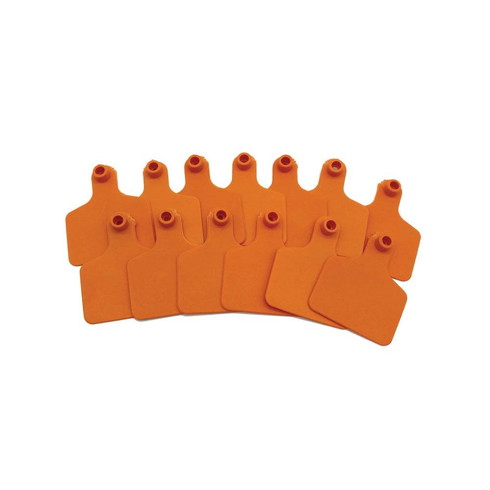 100x Cattle Ear Tags 5x4cm Set - Small Orange Blank Sheep Pig Livestock Label V238-SUPDZ-28745268428880