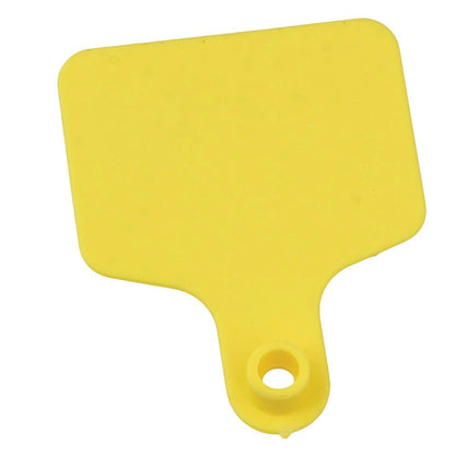 100x Cattle Ear Tags 6x7cm Set - Medium Yellow Blank Cow Sheep Livestock Label V238-SUPDZ-28745351069776