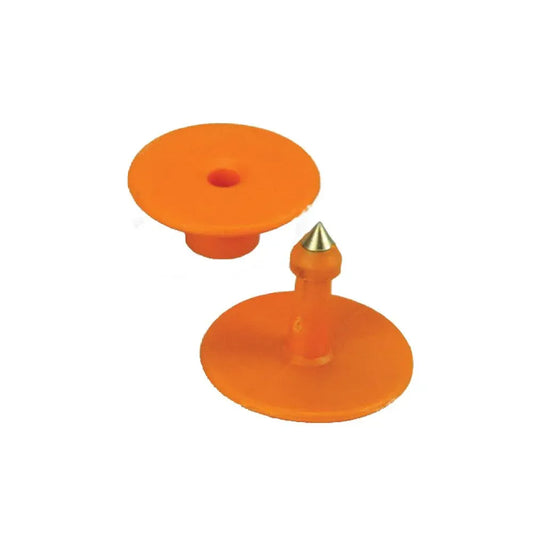100x Cattle Ear Tags Set - Round Orange Blank Pig Sheep Goat Cow Livestock Label V238-SUPDZ-28745498755152