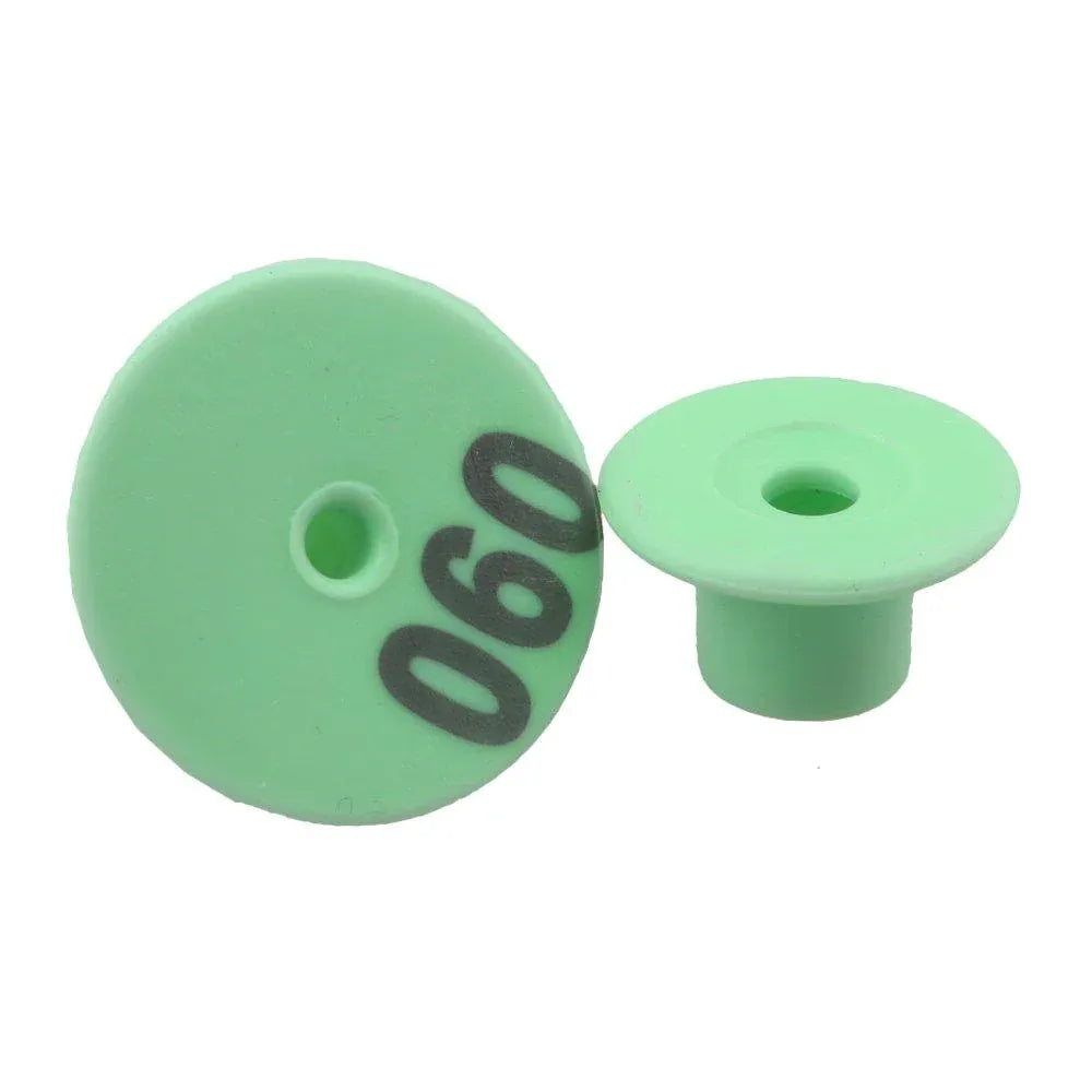 1-100 Cattle Number Ear Tags Set - Round Green Pig Sheep Goat Livestock Label V238-SUPDZ-28746327195728