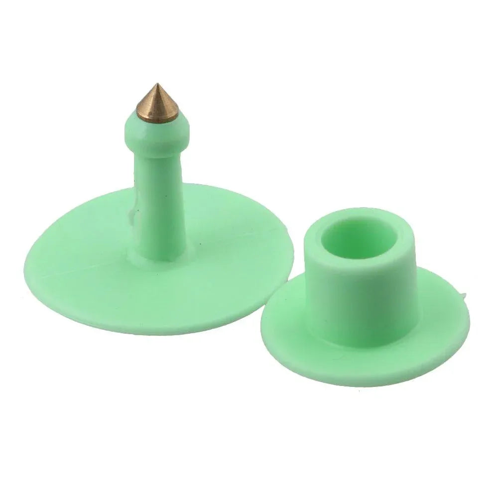1-100 Cattle Number Ear Tags Set - Round Green Pig Sheep Goat Livestock Label V238-SUPDZ-28746327195728