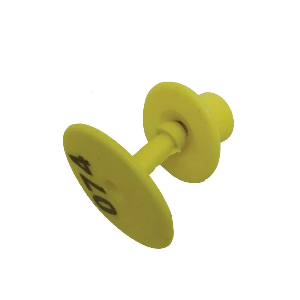1-100 Cattle Number Ear Tags Set - Round Yellow Pig Sheep Goat Livestock Label V238-SUPDZ-28746392567888