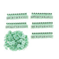1-100 Cattle Number Ear Tags Set - Green Pig Sheep Goat Livestock Label V238-SUPDZ-28747018141776