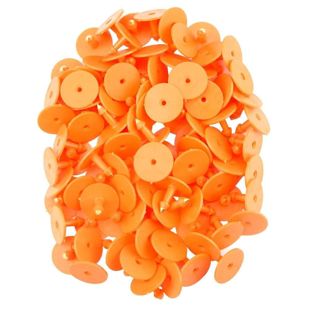1-100 Cattle Number Ear Tag 6x7cm Set - Medium Orange Cow Sheep Livestock Label V238-SUPDZ-28747421483088