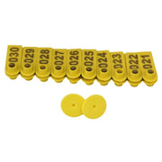 1-100 Cattle Number Ear Tag 5x2cm Set - Yellow Small Pig Sheep Livestock Label V238-SUPDZ-28747530109008
