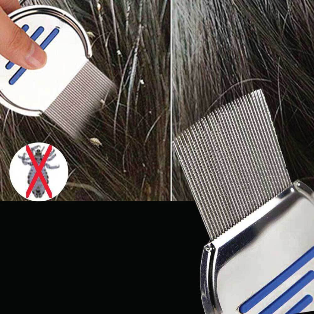 Head Lice Hair Comb - Stainless Steel - Nits Egg Flea Removal V238-SUPDZ-28757269676112