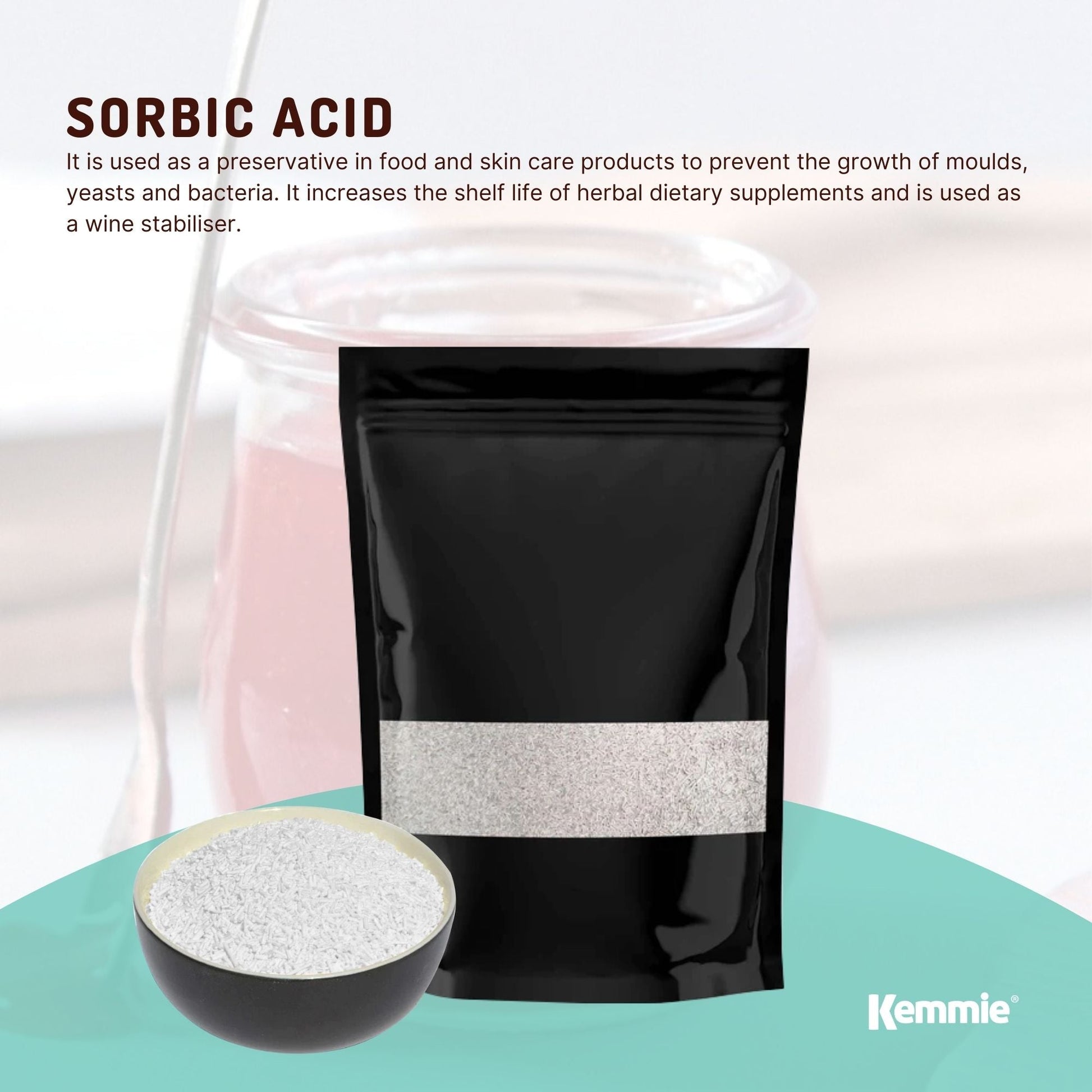 Kemmie 2Kg Potassium Sorbate Food Grade Granules Preservative E202 Cosmetic V238-SUPDZ-28795747565648