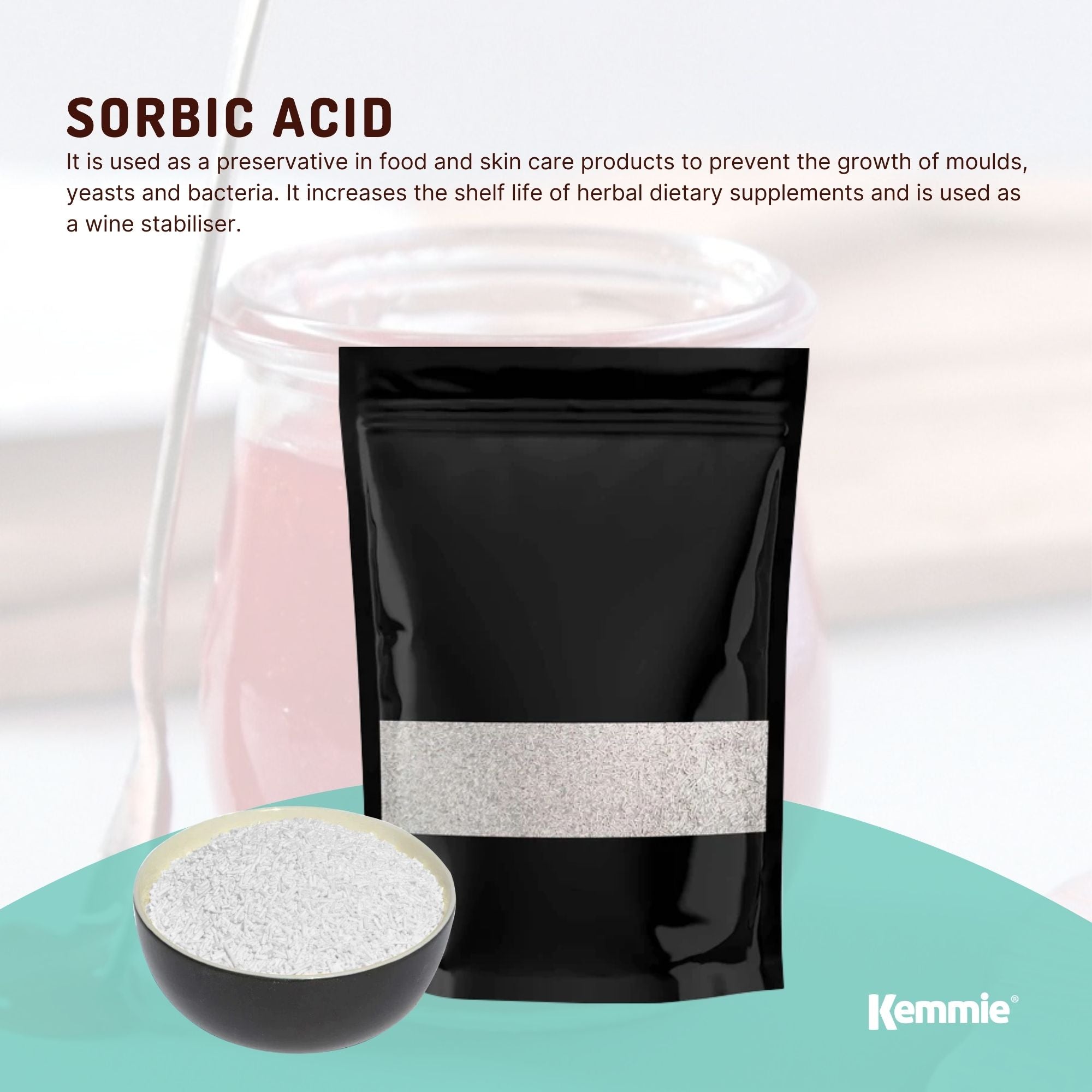 Kemmie 2Kg Potassium Sorbate Food Grade Granules Preservative E202 Cosmetic V238-SUPDZ-28795747565648