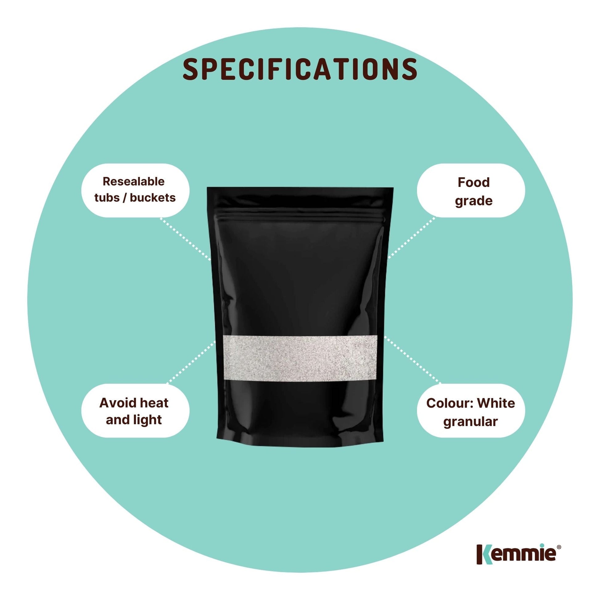 Kemmie 2Kg Potassium Sorbate Food Grade Granules Preservative E202 Cosmetic V238-SUPDZ-28795747565648