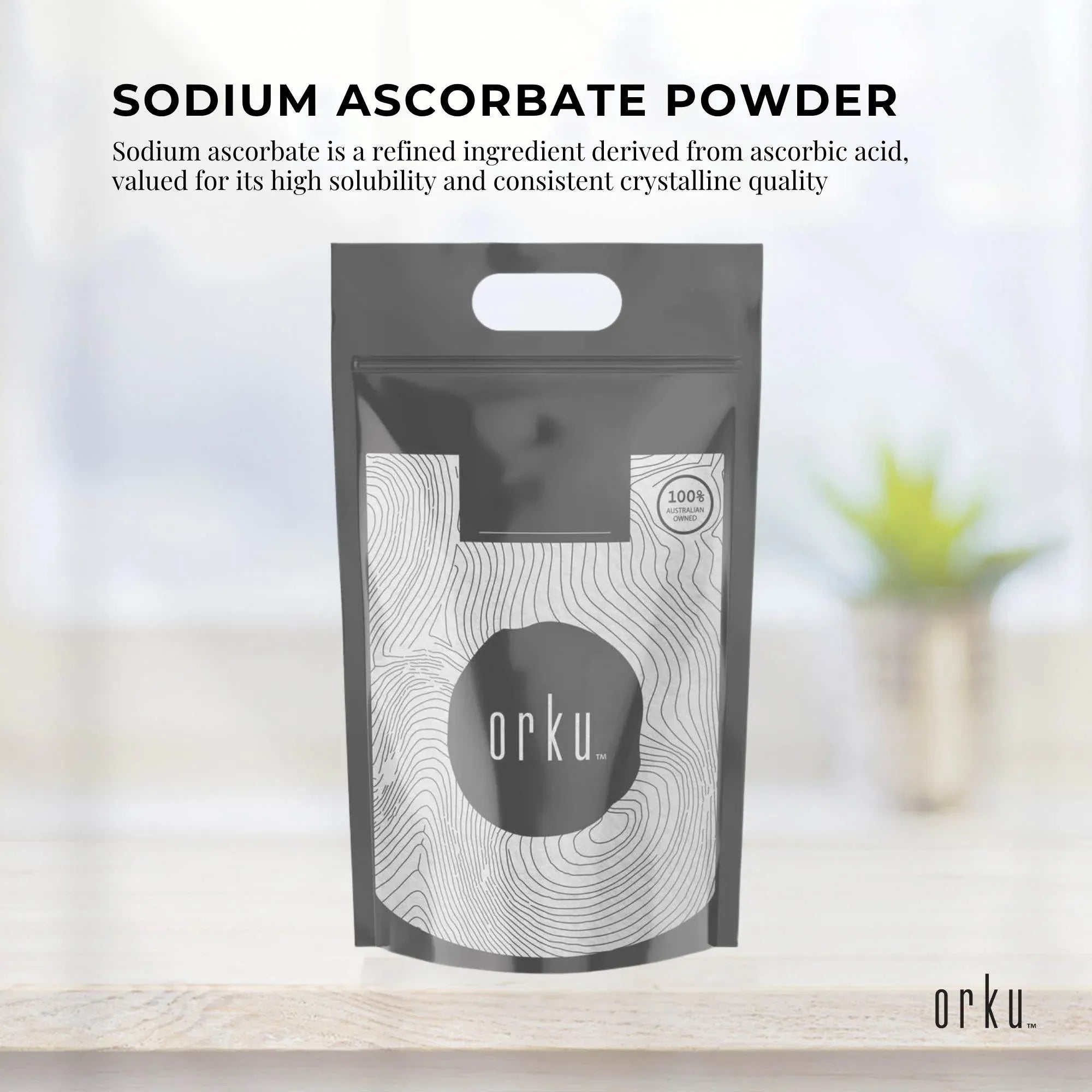 Orku 20Kg Sodium Ascorbate - High Purity Soluble Crystalline Powder Ingredient V238-SUPDZ-28861186441296