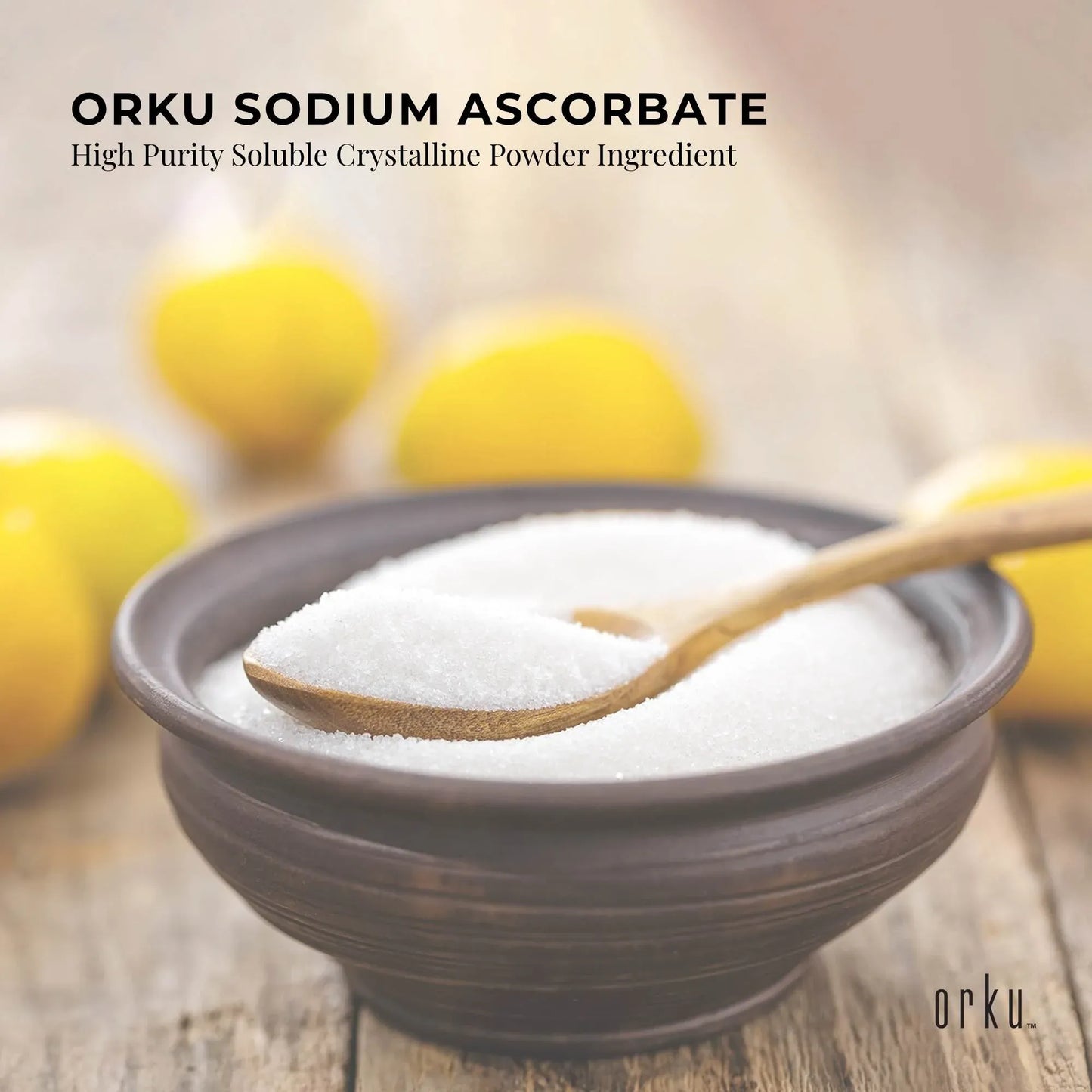 Orku 20Kg Sodium Ascorbate - High Purity Soluble Crystalline Powder Ingredient V238-SUPDZ-28861186441296