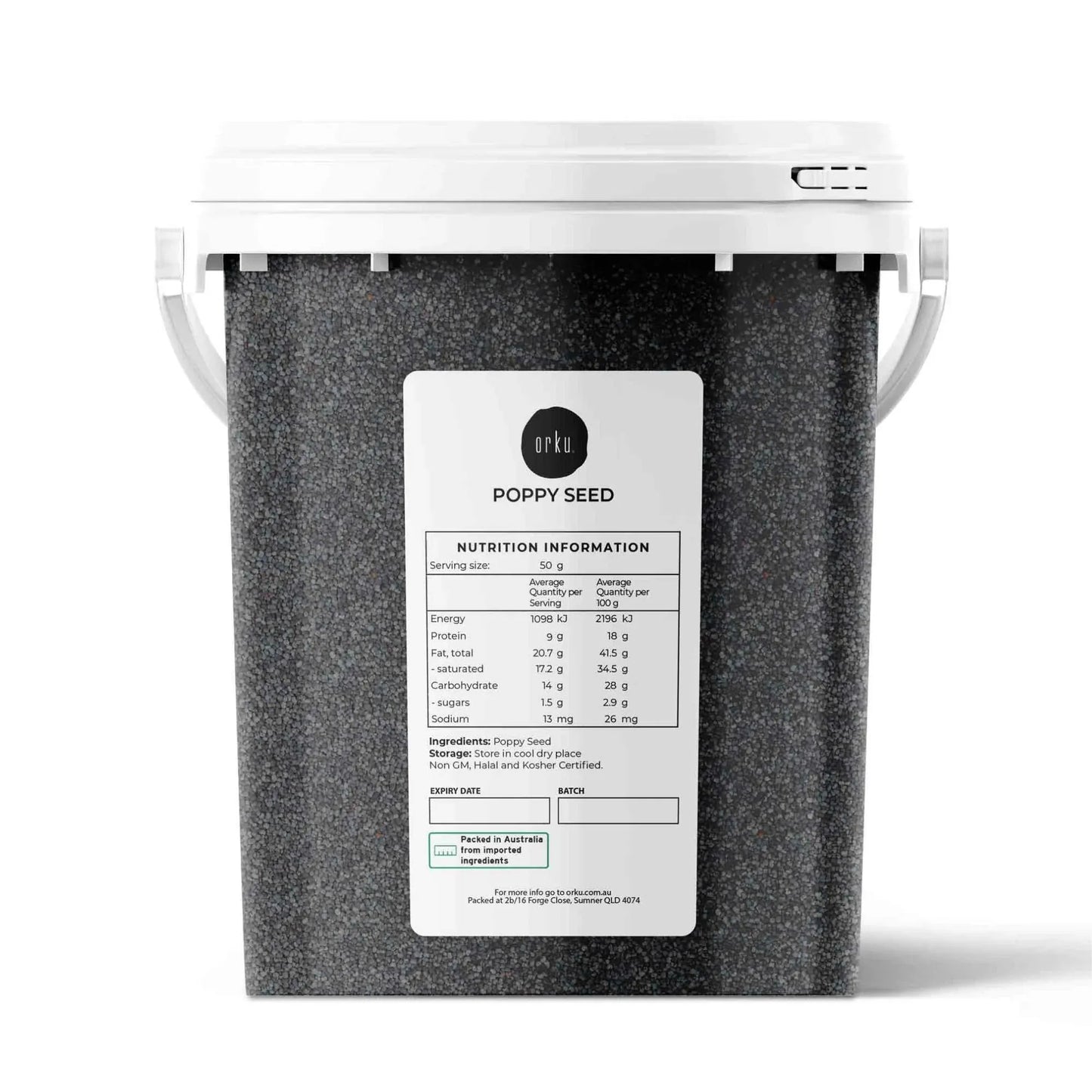 Orku 800g Poppy Seeds Unwashed Bucket Papaver Somniferum For Baking Decorating V238-SUPDZ-28986462044240