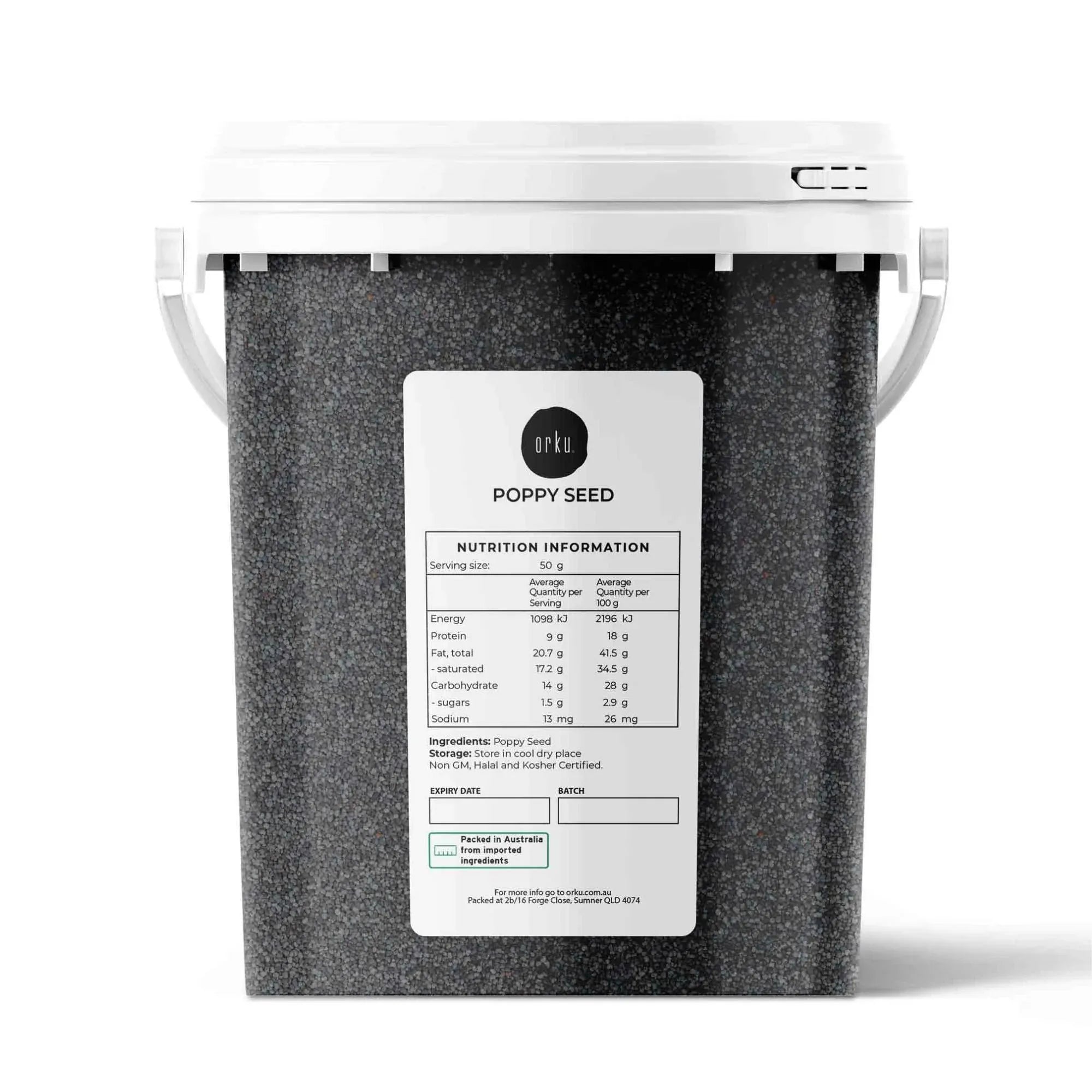 Orku 800g Poppy Seeds Unwashed Bucket Papaver Somniferum For Baking Decorating V238-SUPDZ-28986462044240
