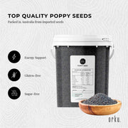 Orku 800g Poppy Seeds Unwashed Bucket Papaver Somniferum For Baking Decorating V238-SUPDZ-28986462044240