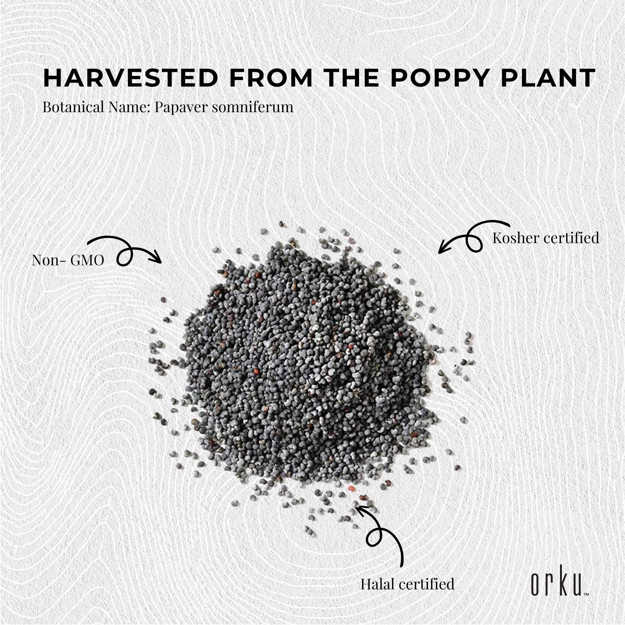 Orku 3.5Kg Poppy Seeds Unwashed Bucket Papaver Somniferum For Baking Decorating V238-SUPDZ-28986473119824