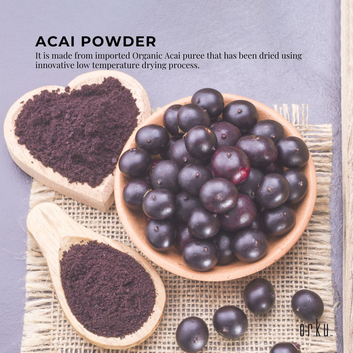 400g Acai Powder 100% Organic - Superfood Amazon Berries V238-SUPDZ-28988433858640