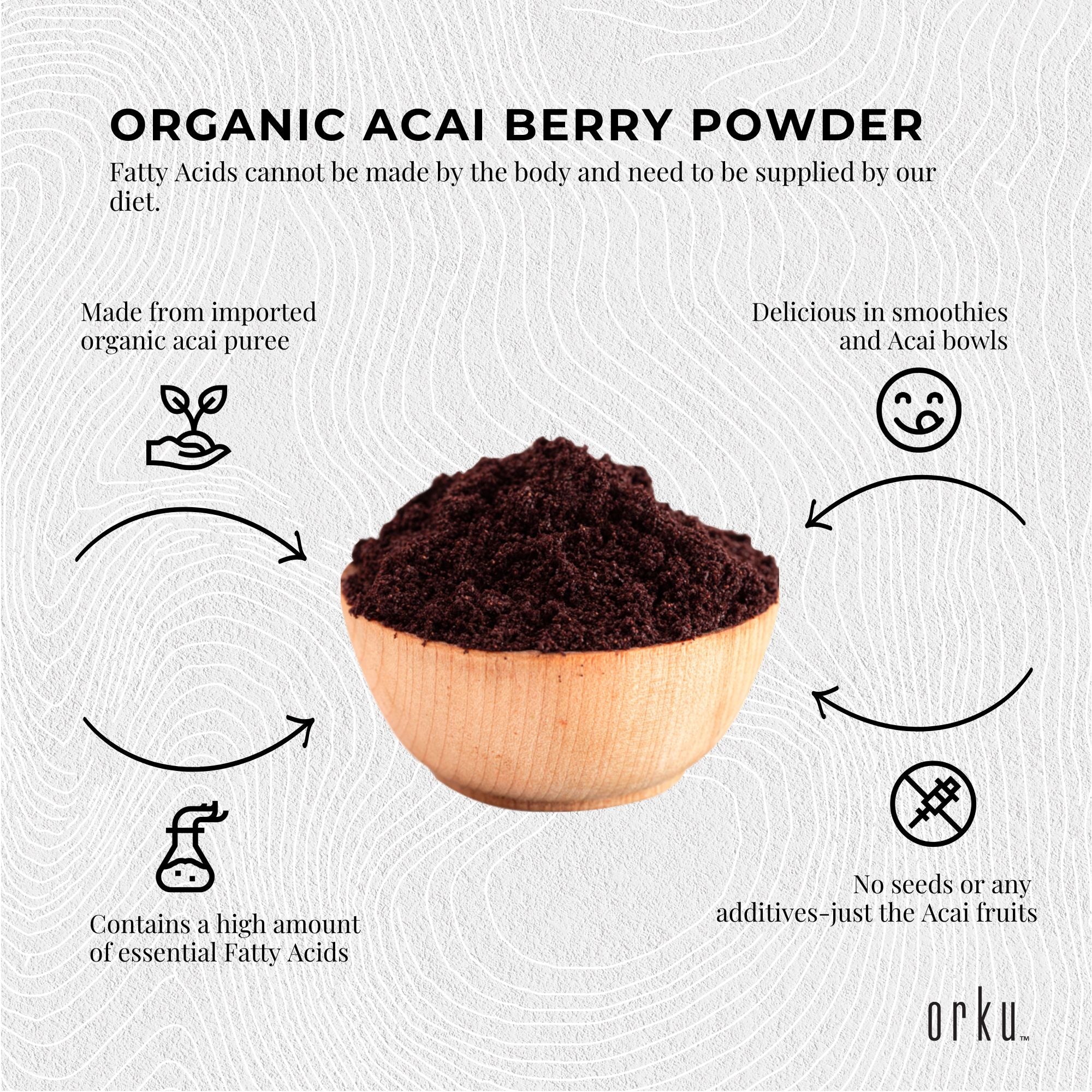 1Kg Acai Powder 100% Organic - Superfood Amazon Berries V238-SUPDZ-28988471640144