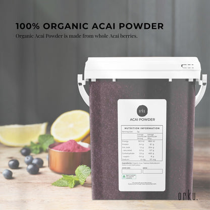 700g Acai Powder Bucket 100% Organic - Superfood Amazon Berries V238-SUPDZ-28988519743568