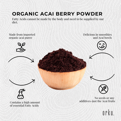 2.5kg Acai Powder Bucket 100% Organic - Superfood Amazon Berries V238-SUPDZ-28988605431888