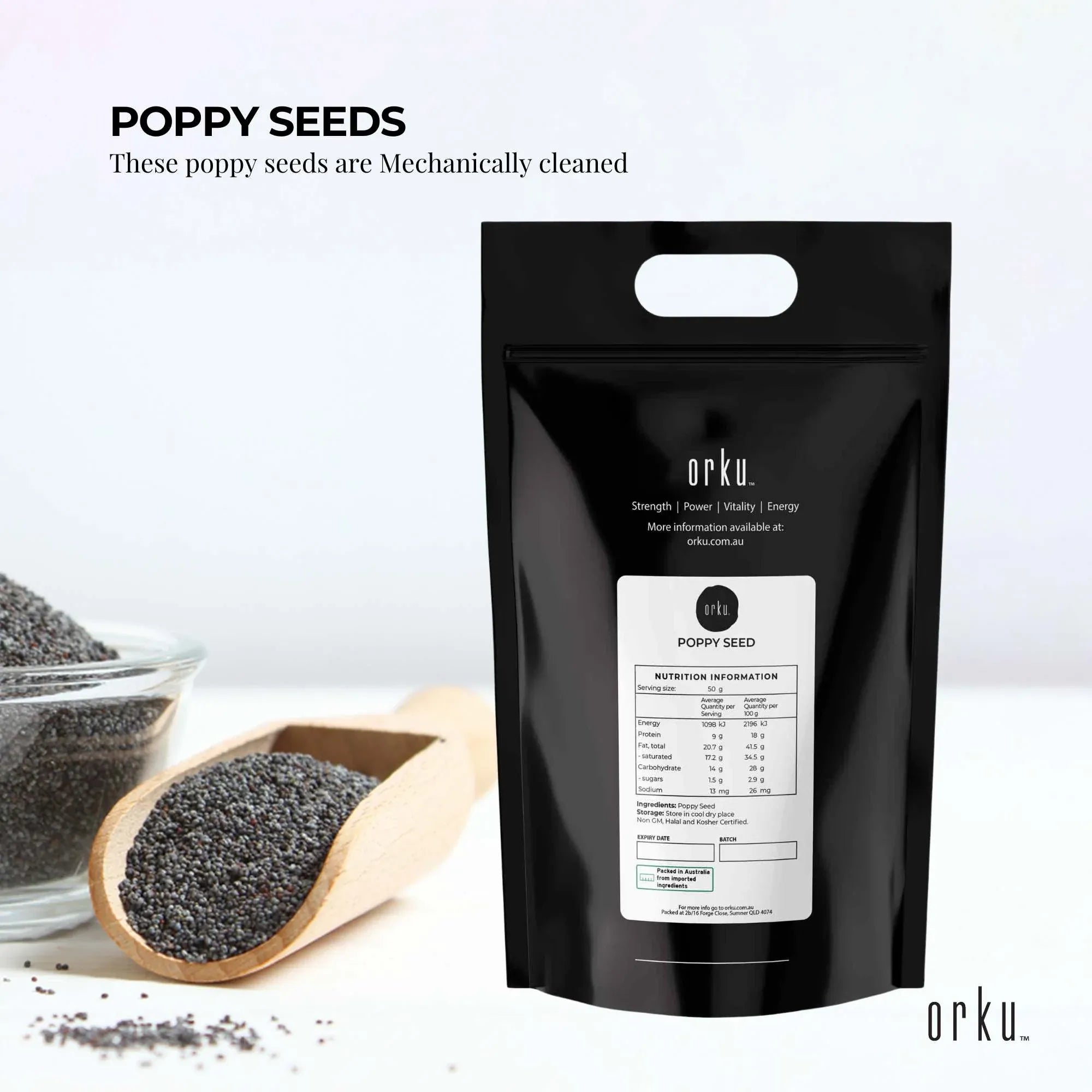 Orku 20Kg Poppy Seeds Unwashed Papaver Somniferum For Baking and Decorating V238-SUPDZ-29035958141008
