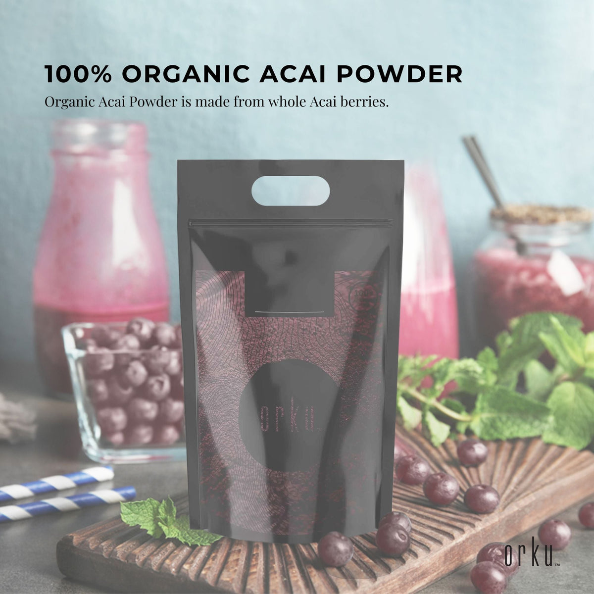 Bulk 10Kg Acai Powder 100% Organic - Superfood Amazon Berries V238-SUPDZ-29036049236048