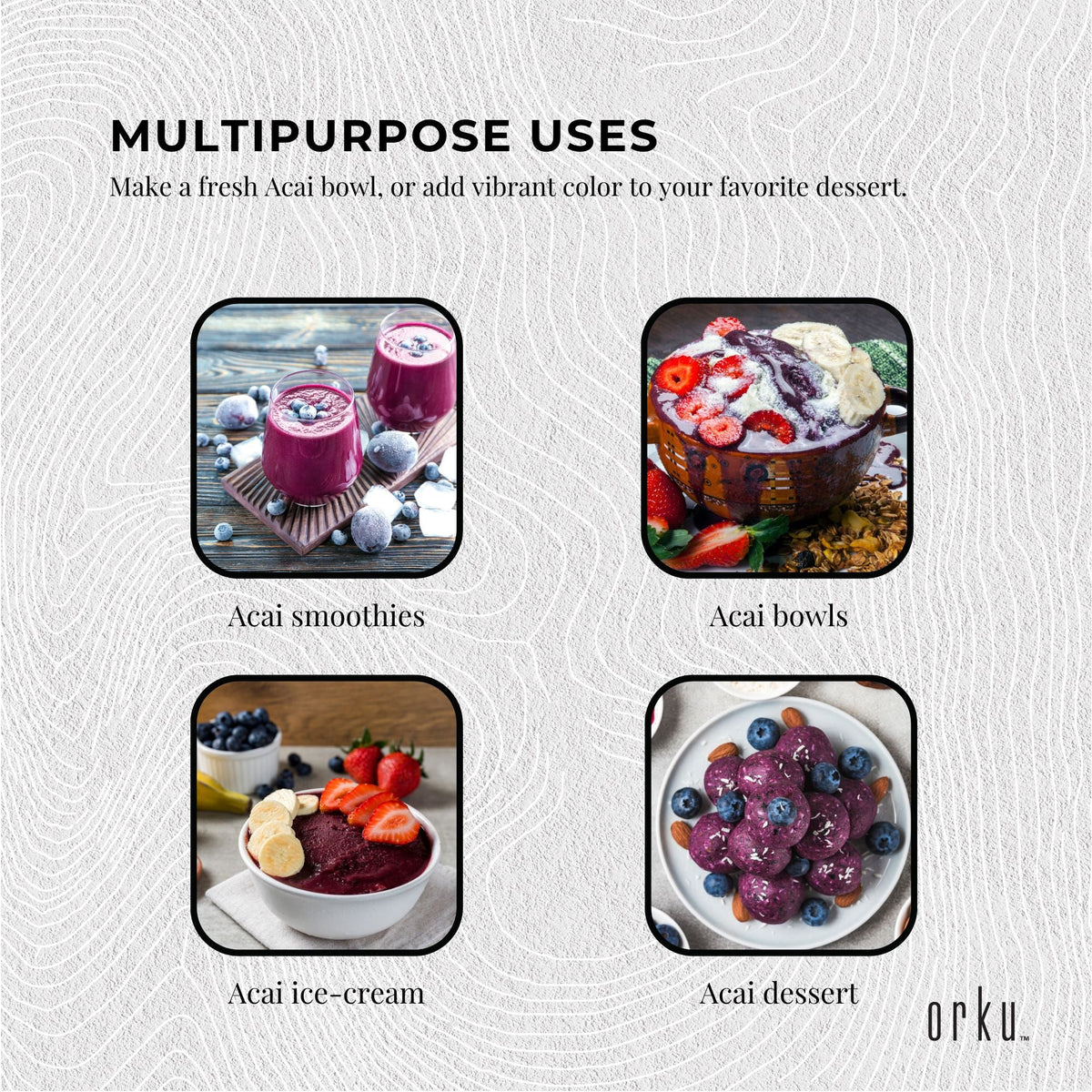 Bulk 10Kg Acai Powder 100% Organic - Superfood Amazon Berries V238-SUPDZ-29036049236048