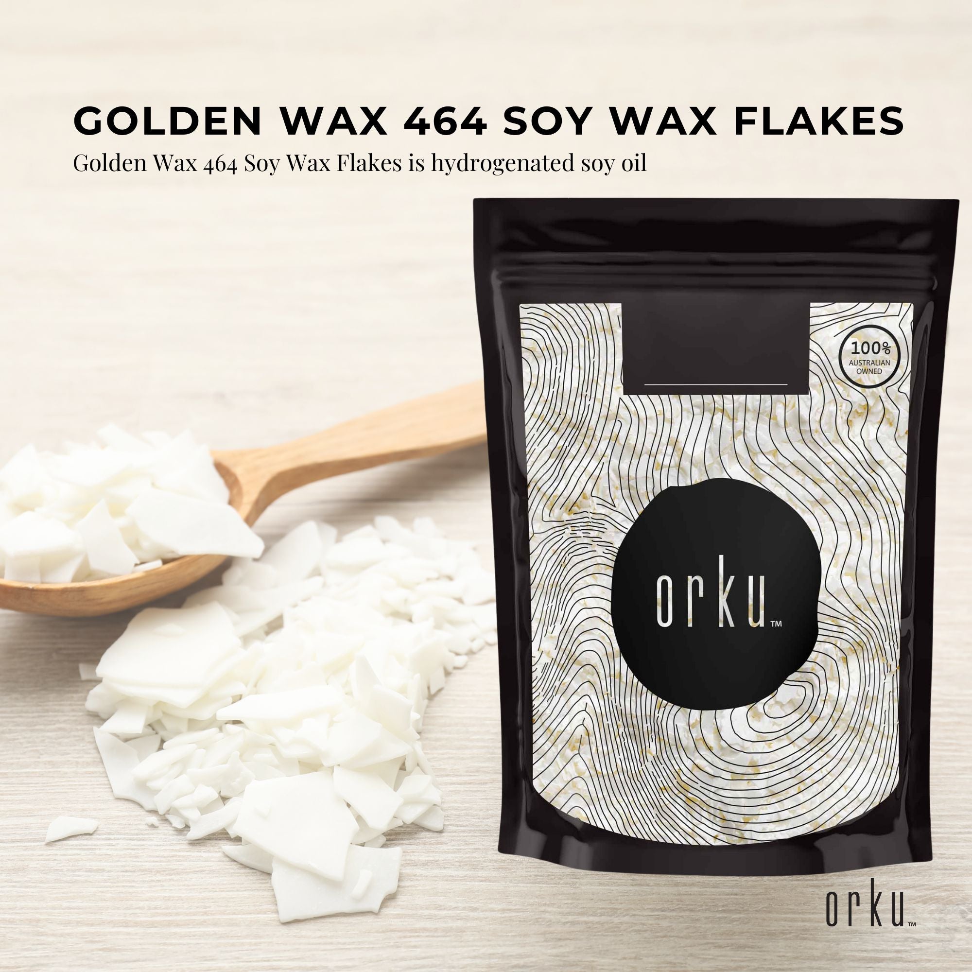 50g Golden 464 Soy Wax Flakes - 100% Pure Natural DIY Candle Melts Chips V238-SUPDZ-29036681199696