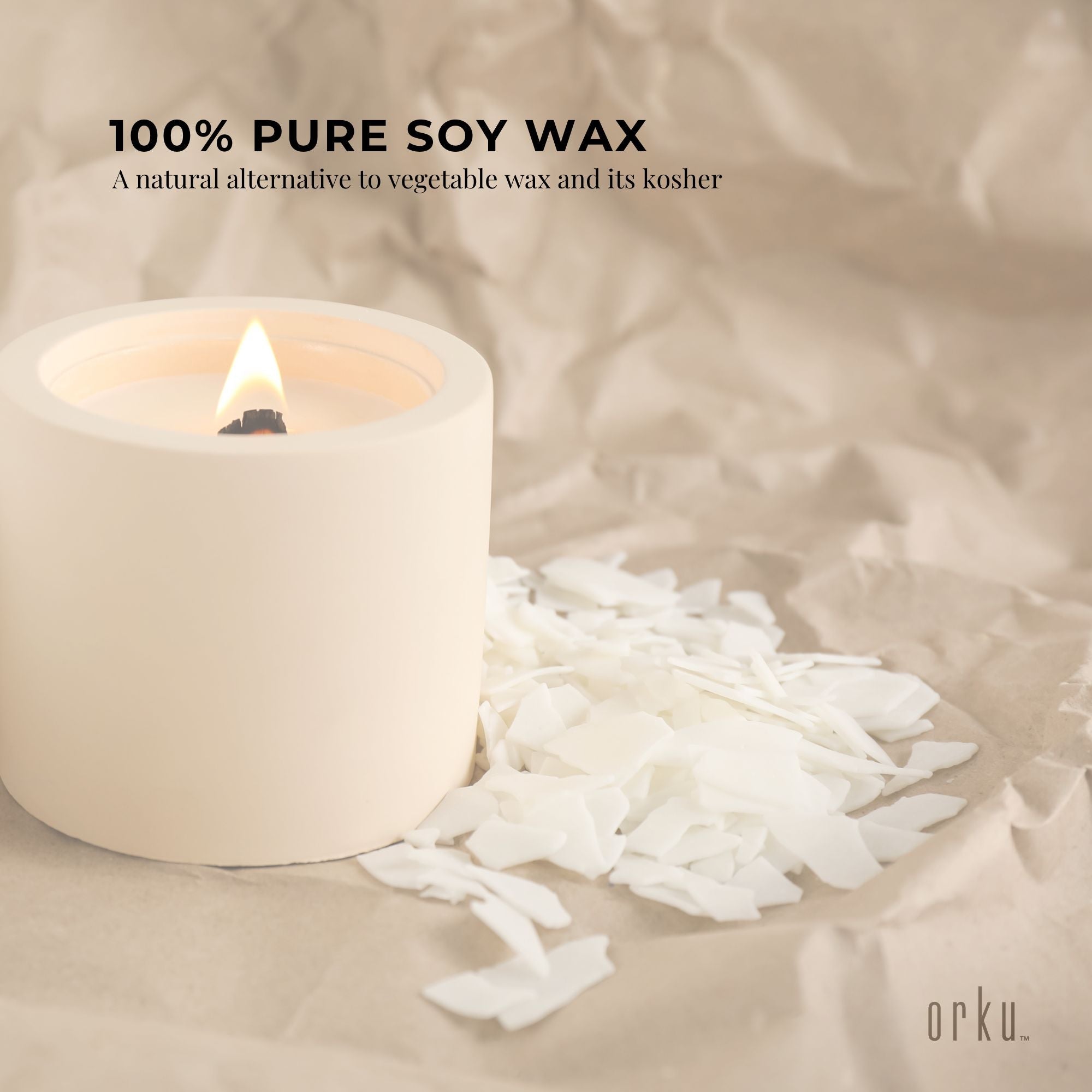 50g Golden 464 Soy Wax Flakes - 100% Pure Natural DIY Candle Melts Chips V238-SUPDZ-29036681199696