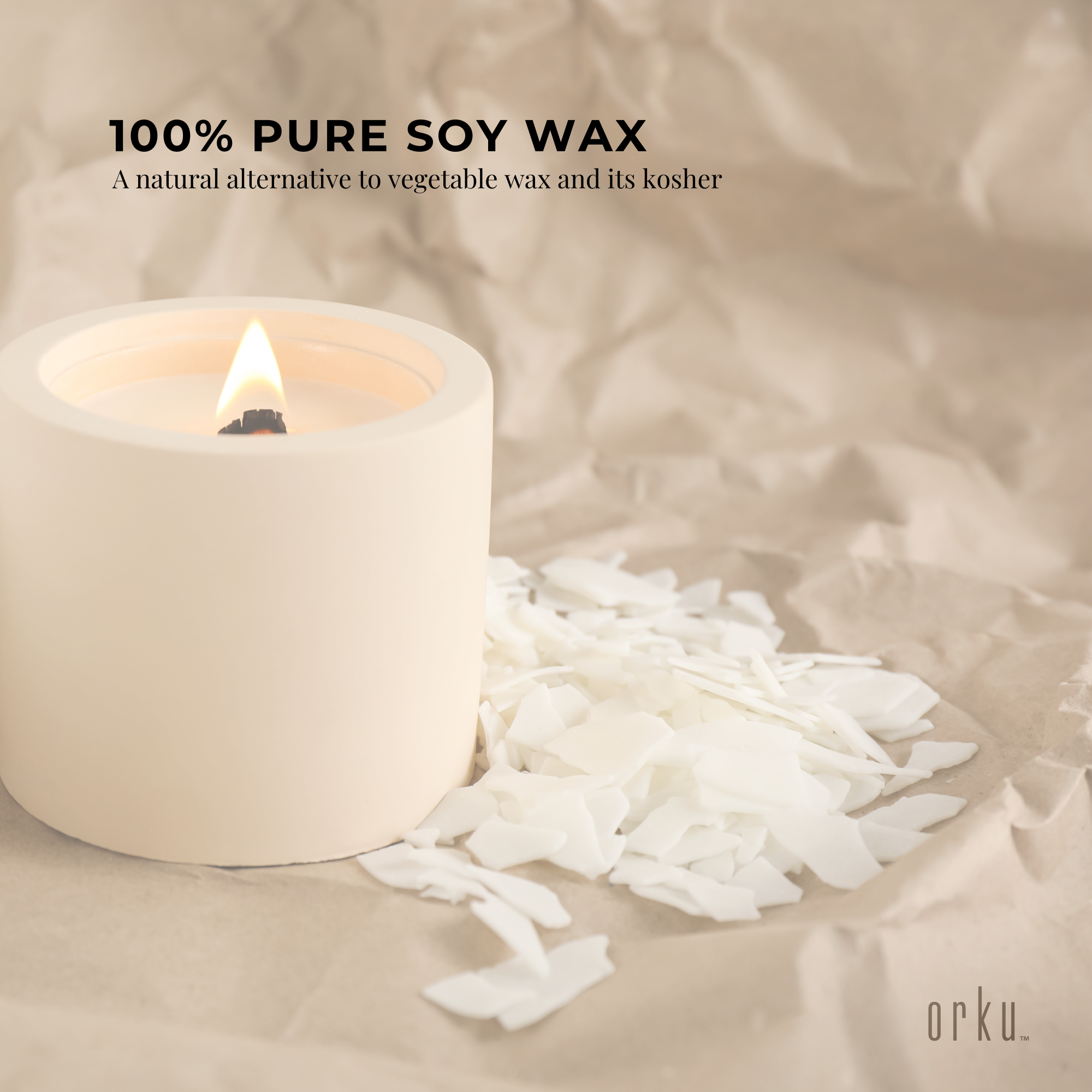 Bulk 10Kg Golden 464 Soy Wax Flakes - 100% Pure Natural DIY Candle Melts Chips V238-SUPDZ-29216277495888