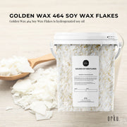 400g Golden 464 Soy Wax Flakes Bucket - 100% Pure Natural DIY Candle Melts Chips V238-SUPDZ-29216984039504