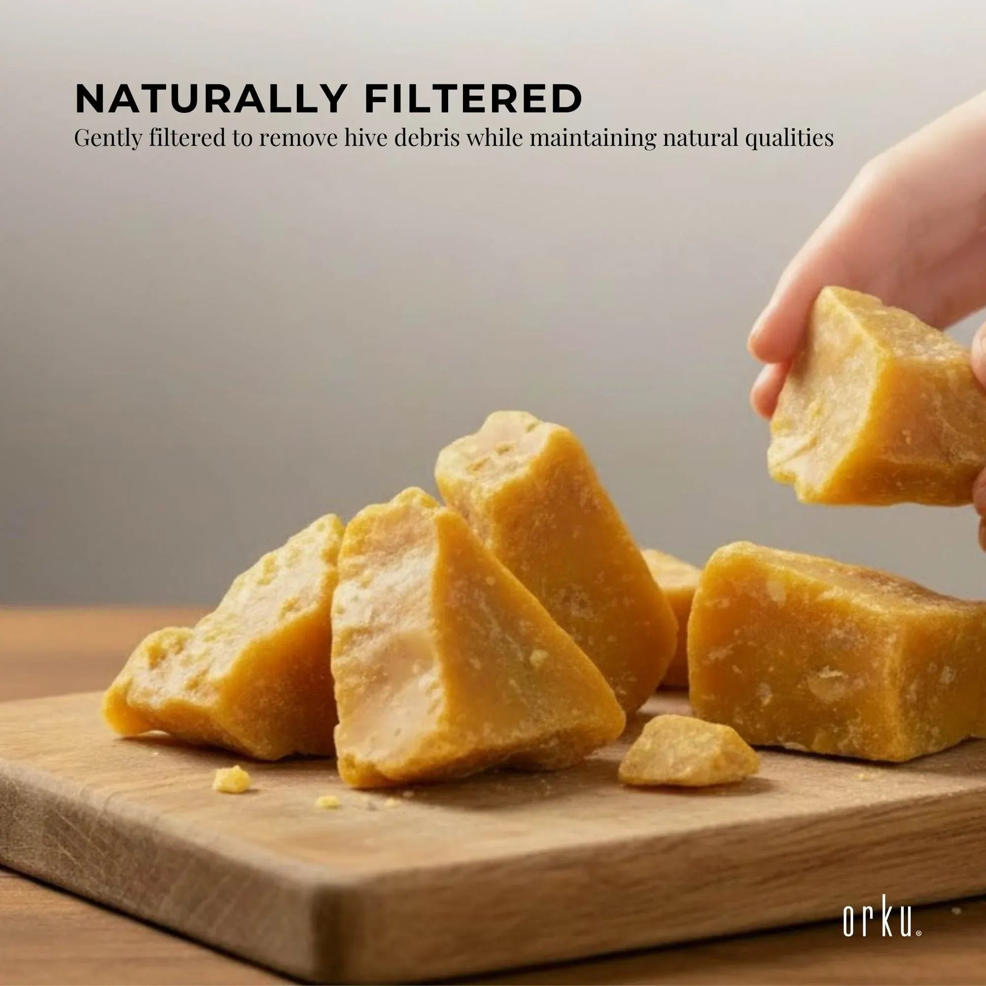 400g Orku Australian Beeswax Chunks - Pure Natural Unrefined Raw V238-SUPDZ-30261162541136