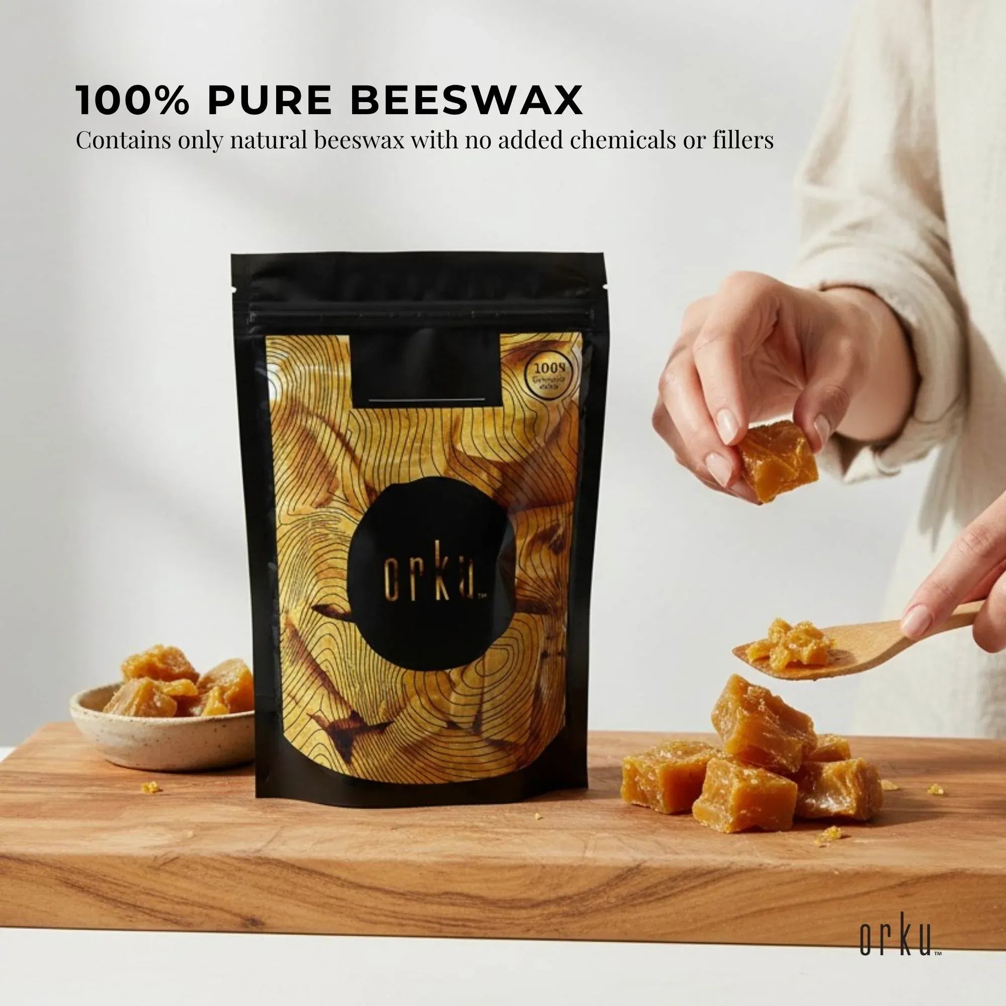 5Kg Orku Australian Beeswax Chunks - Pure Natural Unrefined Raw V238-SUPDZ-30261162934352