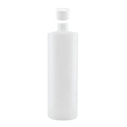 Kitchee 1x 500ml Ntural HDPE Round Bottle + 28/410 Caps - Empty Plastic Food Storage V238-SUPDZ-30342560022608