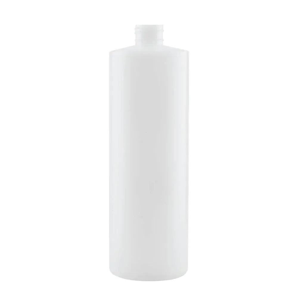 Kitchee 1x 500ml Ntural HDPE Round Bottle + 28/410 Caps - Empty Plastic Food Storage V238-SUPDZ-30342560022608