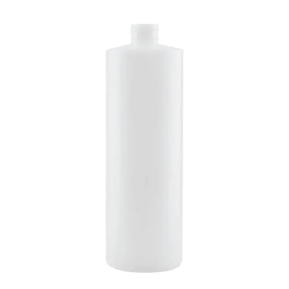 Kitchee 1x 500ml Ntural HDPE Round Bottle + 28/410 Caps - Empty Plastic Food Storage V238-SUPDZ-30342560022608