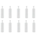 Kitchee 10x 250ml Natural HDPE Round Bottle + 28/410 Caps - Empty Plastic Food Storage V238-SUPDZ-30342633554000