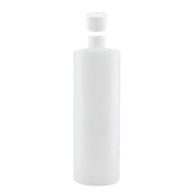 Kitchee 10x 250ml Natural HDPE Round Bottle + 28/410 Caps - Empty Plastic Food Storage V238-SUPDZ-30342633554000