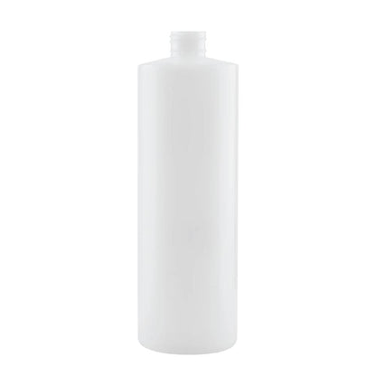 Kitchee 10x 250ml Natural HDPE Round Bottle + 28/410 Caps - Empty Plastic Food Storage V238-SUPDZ-30342633554000