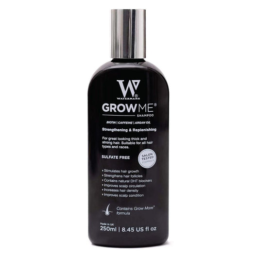 Watermans Grow Me Hair Growth Shampoo 250ml DHT Blocking Biotin Argan Anti Loss V238-SUPDZ-30407449018448