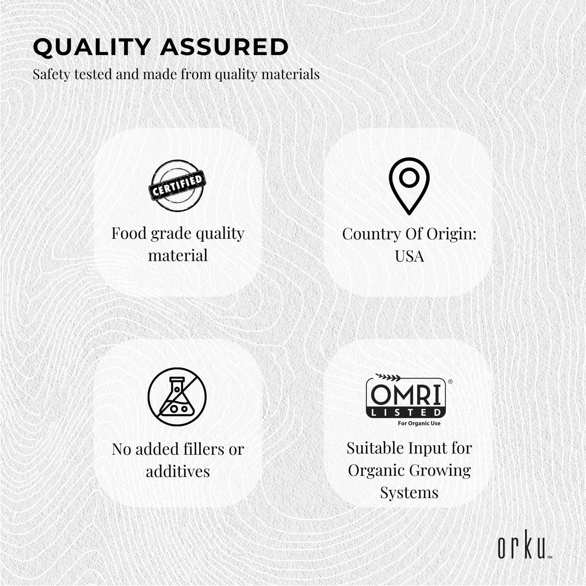 Orku 300g Fine Diatomaceous Earth Tub - Food Grade FCC Fossil Shell Flour Powder V238-SUPDZ-30507915247696