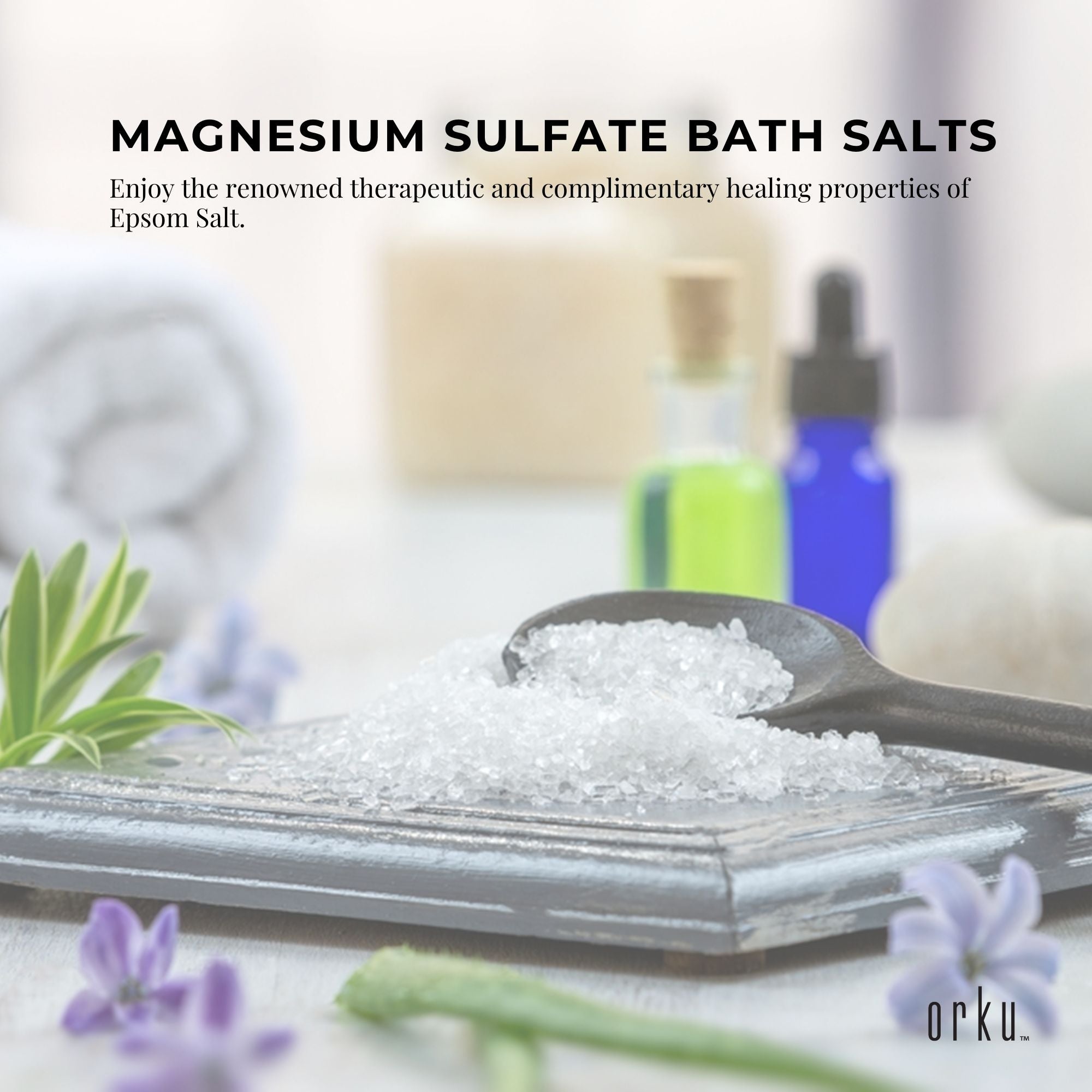 Orku 5kg Epsom Salt Tub - Magnesium Sulphate For Bath Skin Body Skin Care V238-SUPDZ-30510235779152