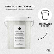 Orku 800g Magnesium Chloride Flakes Hexahydrate Tub - FCC USP Spec Bath Salts V238-SUPDZ-30724614193232