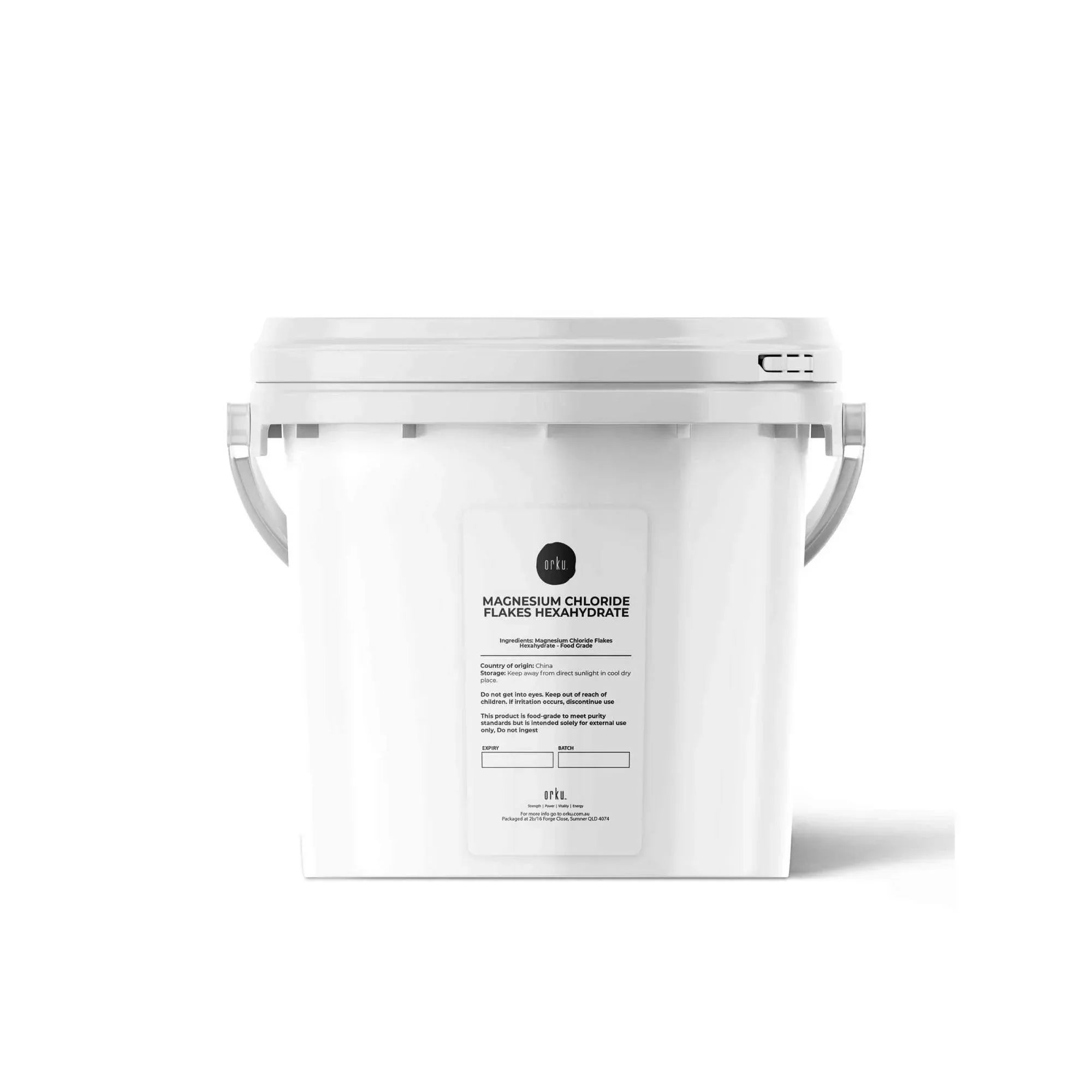 Orku 3.8Kg Magnesium Chloride Flakes Hexahydrate Tub - FCC USP Spec Bath Salts V238-SUPDZ-30724712988752