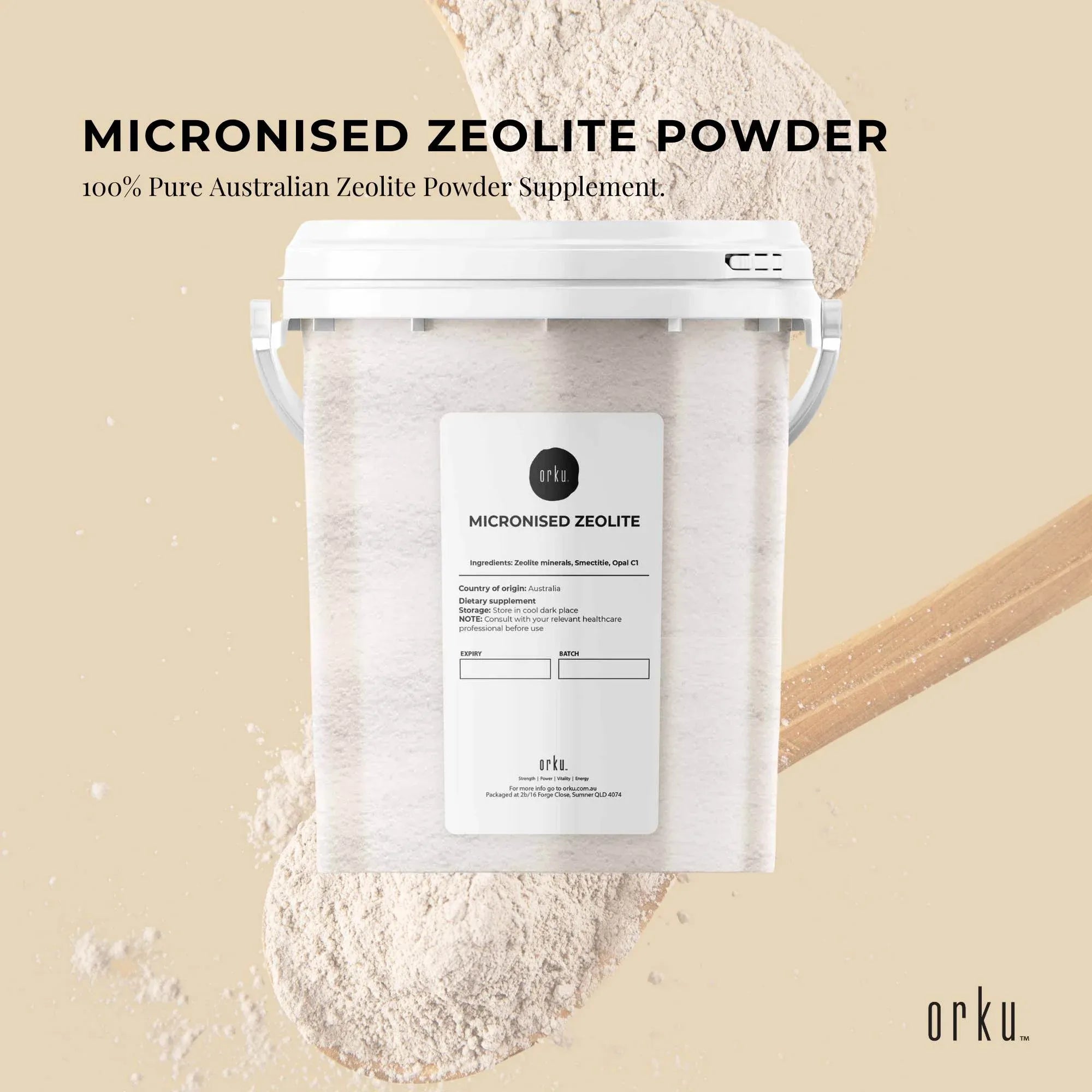 Orku 800g Ultrafine Micronised Zeolite Powder Tub Natural Clinoptilolite Mineral V238-SUPDZ-30725026349136