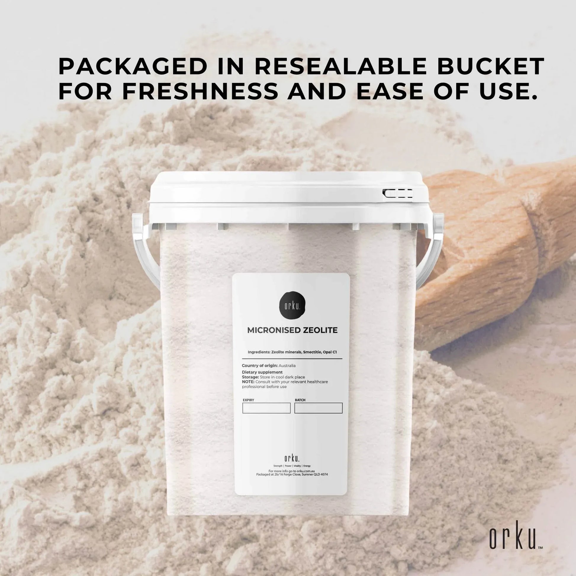 Orku 800g Ultrafine Micronised Zeolite Powder Tub Natural Clinoptilolite Mineral V238-SUPDZ-30725026349136