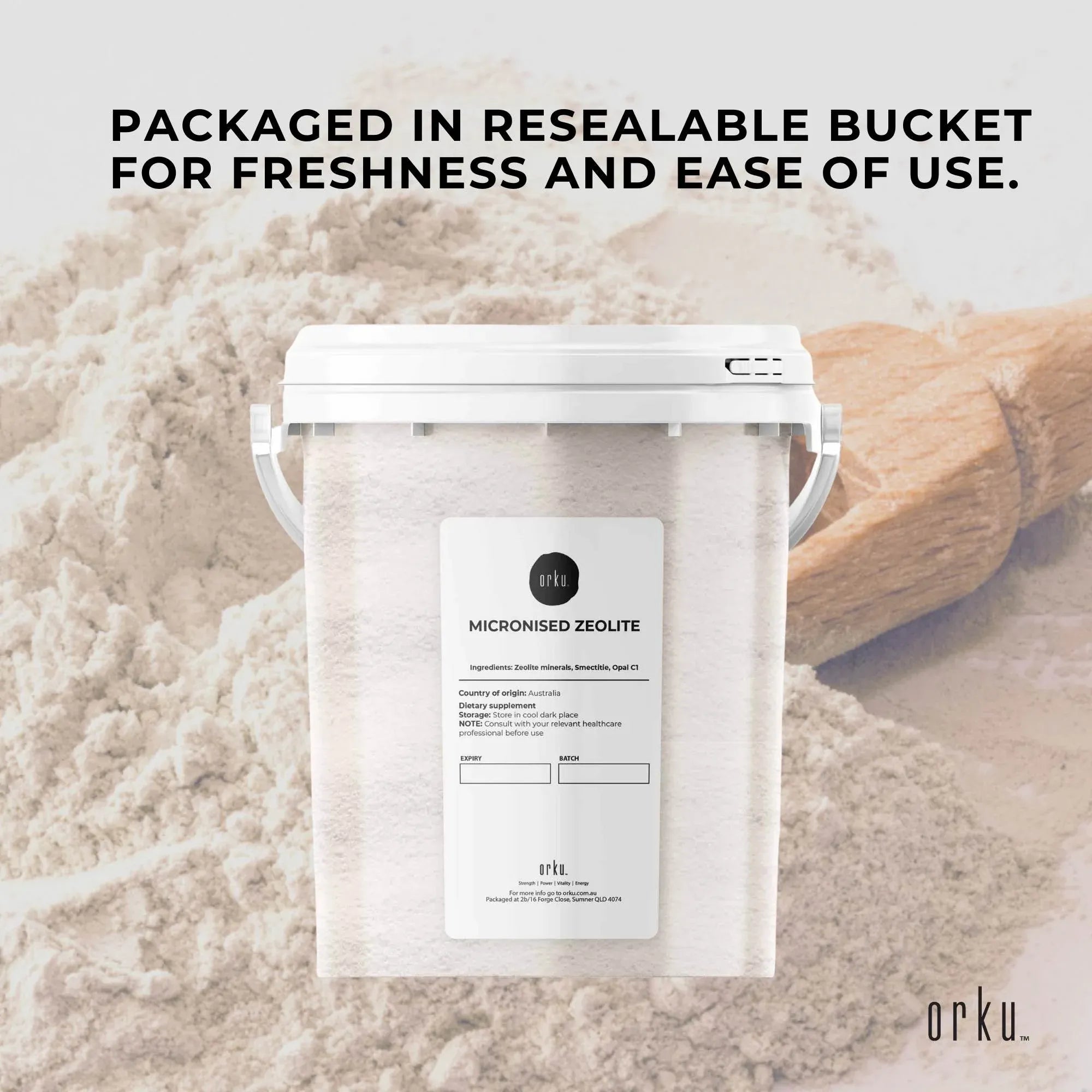Orku 800g Ultrafine Micronised Zeolite Powder Tub Natural Clinoptilolite Mineral V238-SUPDZ-30725026349136