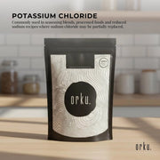 Orku 100g Potassium Chloride Powder (KCl) - Food Grade E508 Salt Substitute V238-SUPDZ-30737225252944