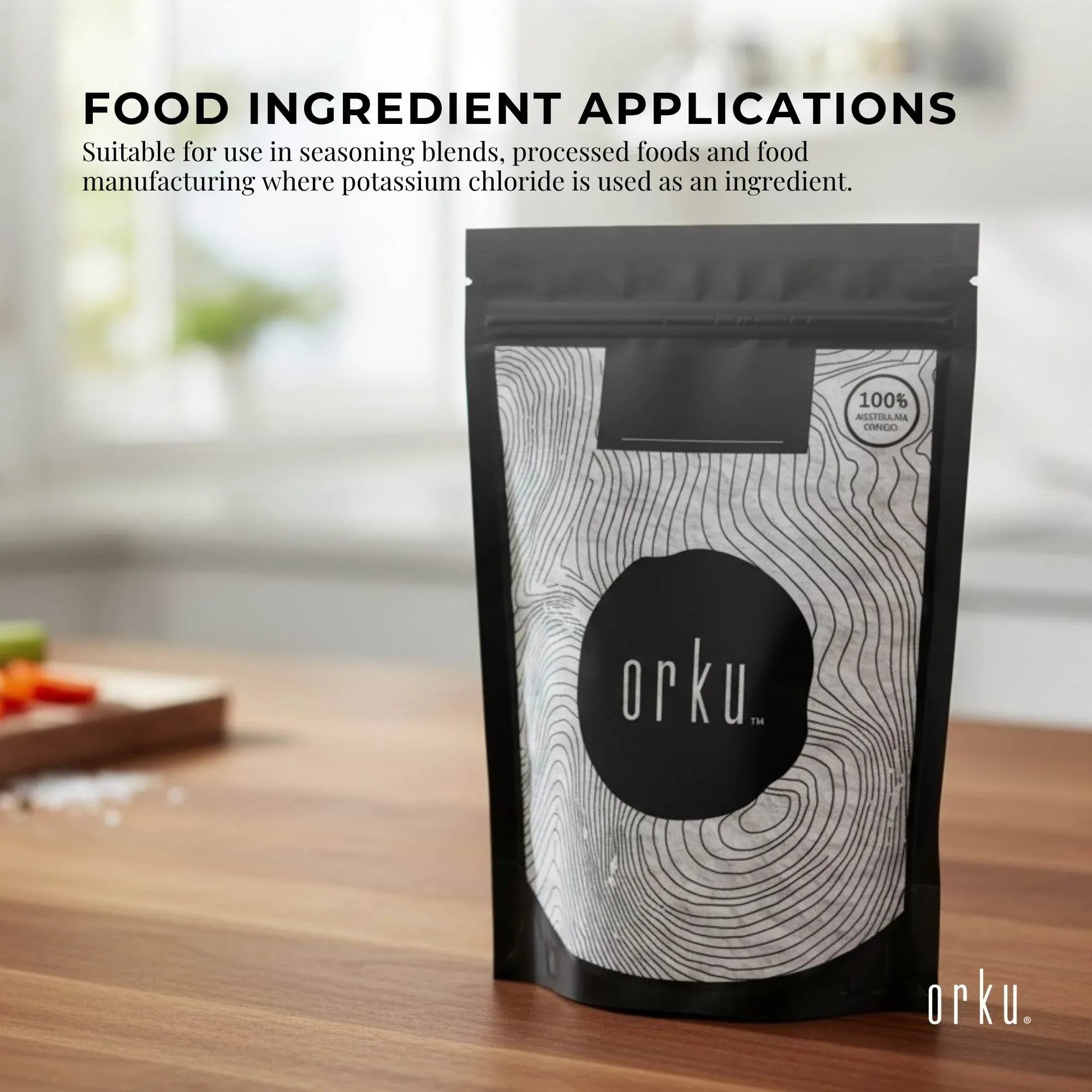 Orku 400g Potassium Chloride Powder (KCl) - Food Grade E508 Salt Substitute V238-SUPDZ-30737246879824