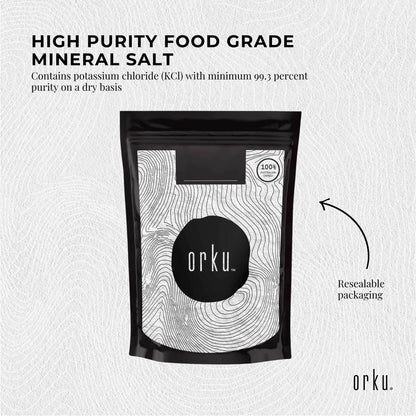 Orku 1Kg Potassium Chloride Powder (KCl) - Food Grade E508 Salt Substitute V238-SUPDZ-30737270997072